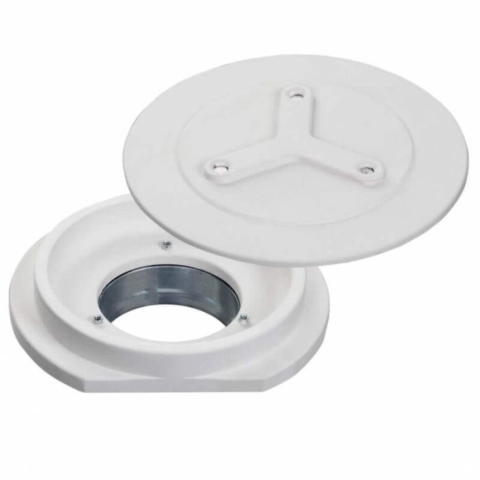 SIDE ROND - Instucbaar frameloos designrooster - Ø160mm - TOEVOER & AFVOER