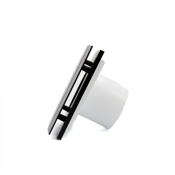 Design badkamerventilator Soler & Palau Silent (100CRZ) - Ø 100mm - MET TIMER - Mat Zwart