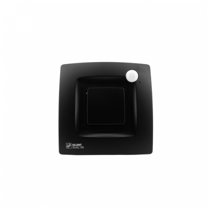 Soler en Palau - Silent Dual 100 - badkamerventilator - Ø 100mm - met vochtsensor en bewegingssensor - mat zwart