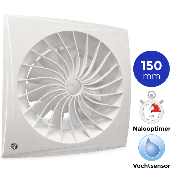 ventilator Blauberg Sileo 150H - Ventilatieshop.com