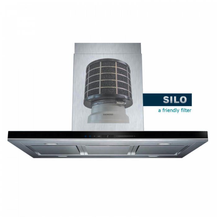 PuriVent SILO plasmafilter voor afzuigkap (schacht 200mm+) - 825 m3/h - aansluiting Ø120mm