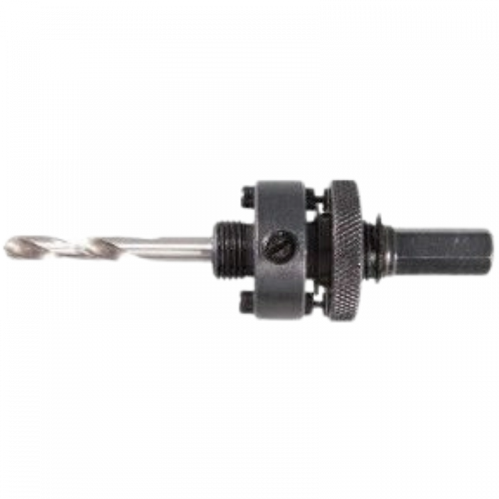 Snelwisselhouder zeskant 11mm voor gatzaag 32 t/m 210mm - draai borging Snelwisselhouder zeskant 11mm voor gatzaag 32 t/m 210mm - draai borging