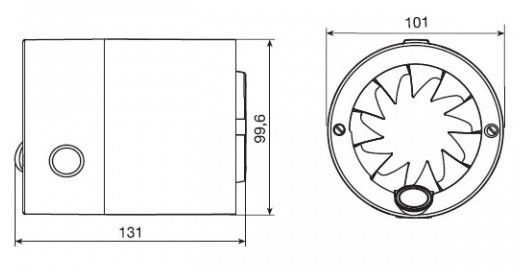 Soler & Palau Inschuif-buisventilator SILENTUBE - Ø 100mm