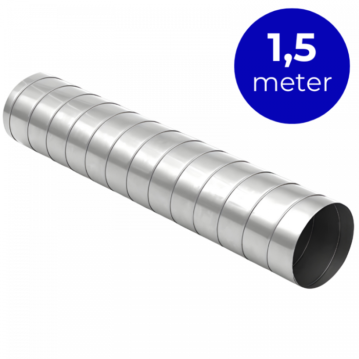 Spirobuis Ø 100mm - staal - Lengte 1,5 meter