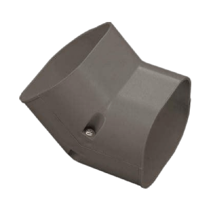 Airco stijgende bocht 45 graden - BRUIN (SCF-77-B)