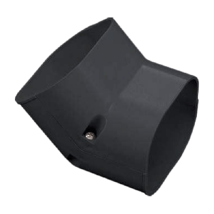 Airco stijgende bocht 45 graden - ZWART (SCF-77-K)