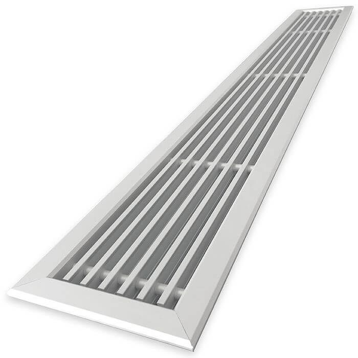 Tabletrooster VTA-754 (INBOUW) – aluminium - rechte staven - MAATWERK VENTIMA