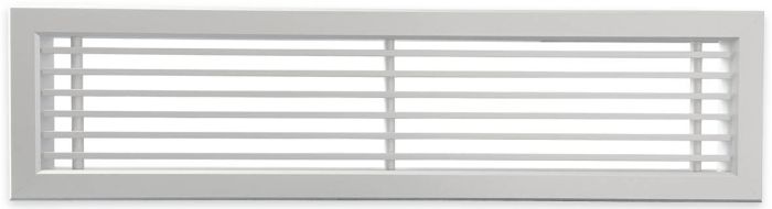 Tabletrooster inbouw voor gatmaat (BxH) 500 x 100mm - rechte staven - aluminium