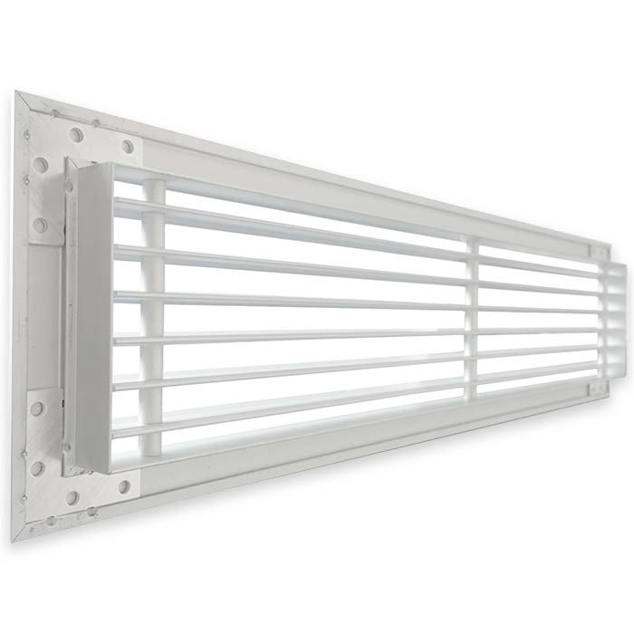 Tabletrooster inbouw voor gatmaat (BxH) 500 x 100mm - rechte staven - aluminium