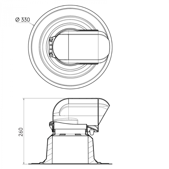 Ubbink Solar Kabel- en Leidingdoorvoer - Geïsoleerd - Ø  120mm