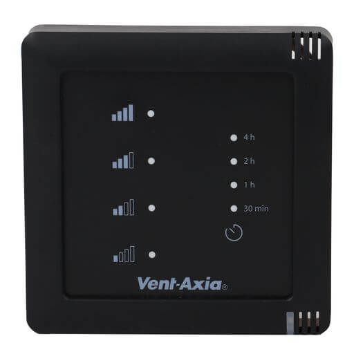 Vent-Axia Multihome SSU-BZ - 4-standenschakelaar draadloos RF - Batterij - ZWART Vent-Axia Multihome SSU-BZ - 4-standenschakelaar draadloos RF - Batterij - ZWART