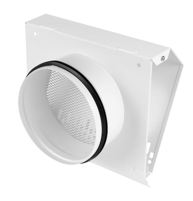 Whisper Luxe Design Gevelkap 125mm - TOEVOER - WIT