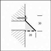 Aluminium ventilatiekap opbouw 370 x 30mm - WIT (1-3703W)