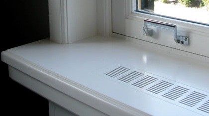 Ventilatiestrip aluminium LxH 300 x 80mm (G61-3008B) BRUIN RAL8022