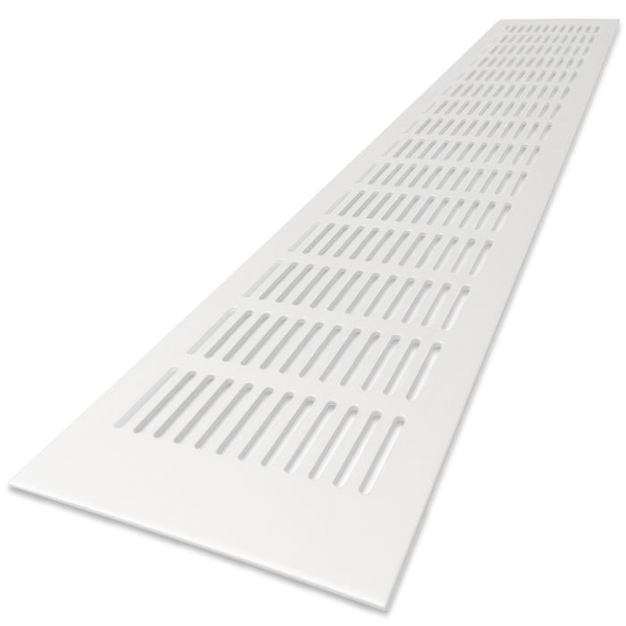 Ventilatiestrip aluminium LxH 600 x 100mm (G61-6010W) WIT RAL9010