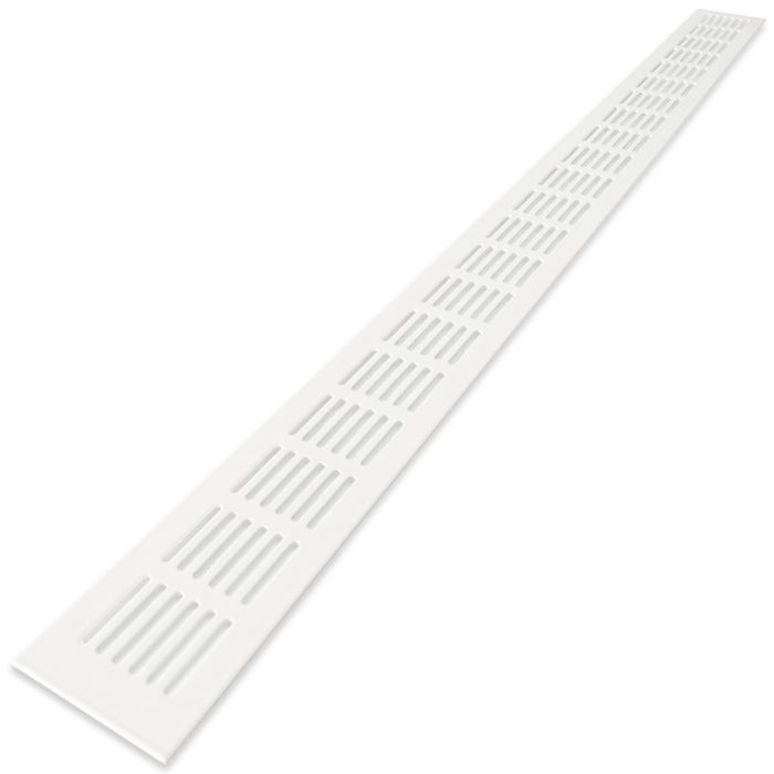 Ventilatiestrip aluminium LxH 800 x 60mm (G61-8006W) - WIT RAL9010