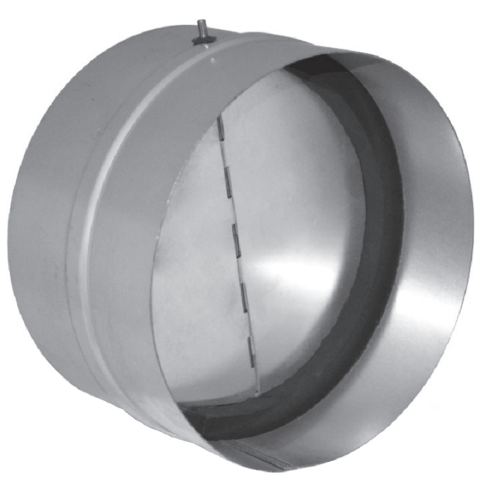 Terugslagklep Ø 400mm - tussen kanaal (spirobuis & flexibele slang)