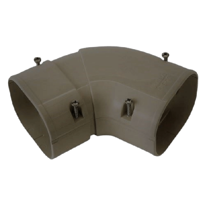 Airco verstelbare vlakke bocht 45/90 graden - BRUIN (SKS-77-B)