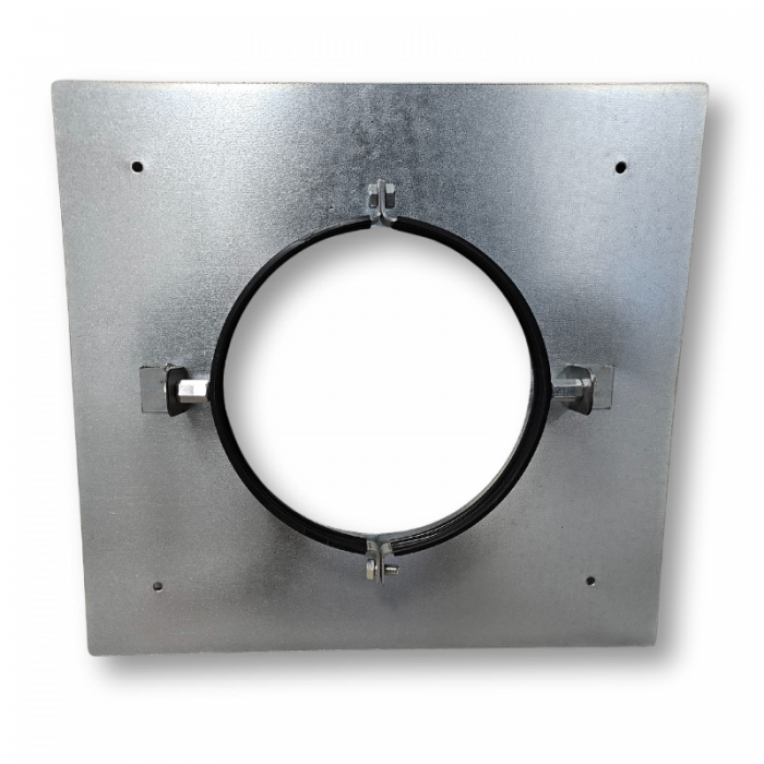 Verdiepingsondersteuning voor spirobuis Ø 200mm - staal - met rubber inlage