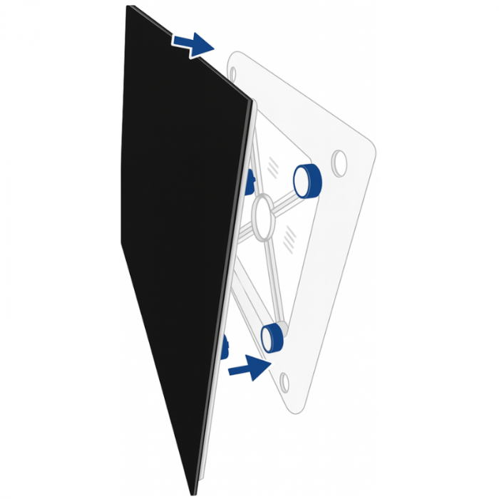 Whisper Design ventilatierooster vierkant (afvoer & toevoer) Ø100mm - vlak kunststof - wit