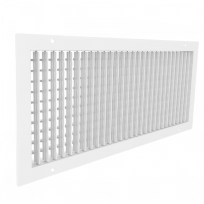 Wandrooster VTA-8110D (INBOUW) staal – met dubbele instelbare schoepen - VENTIMA MAATWERK