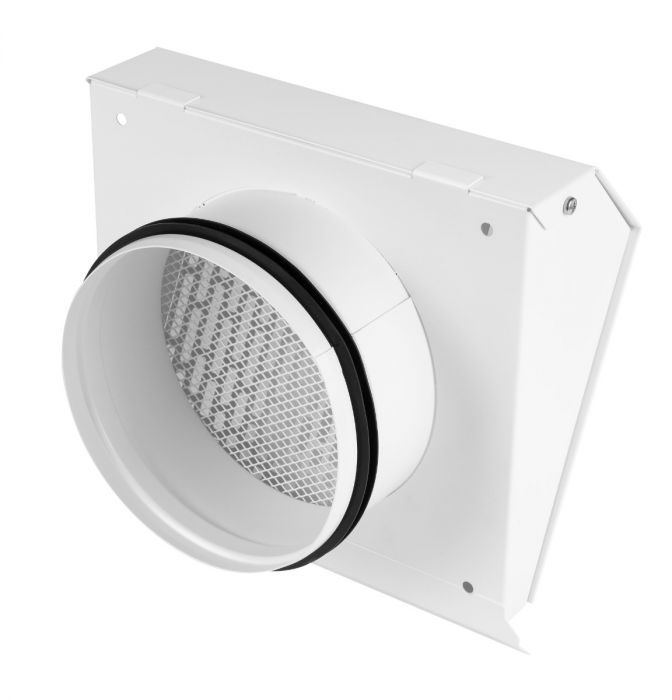 Whisper Luxe Design Gevelkap 160mm - AFVOER - WIT