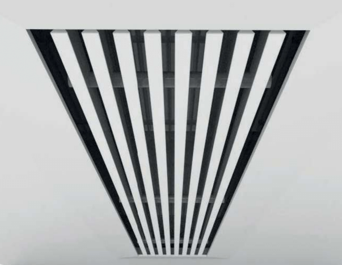 Instucbaar frameloos wandrooster - 210x50mm - t.b.v. kanaal 220 x 55mm Instucbaar frameloos wandrooster - 210x50mm - t.b.v. kanaal 220 x 55mm