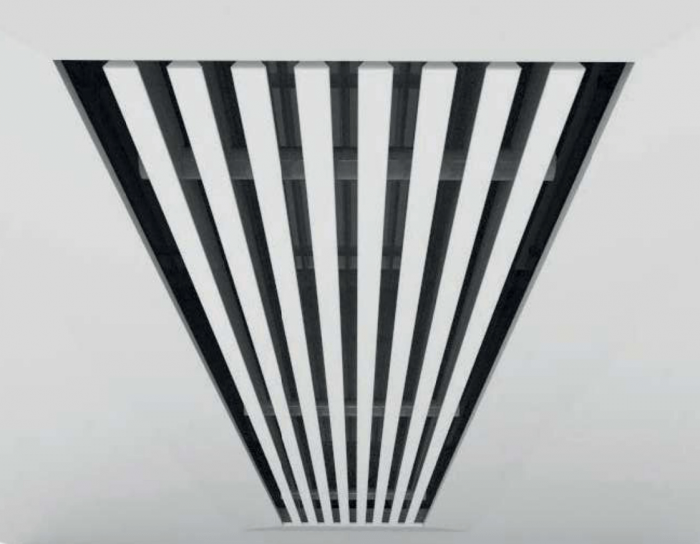 Instucbaar frameloos wandrooster - 1000x250mm