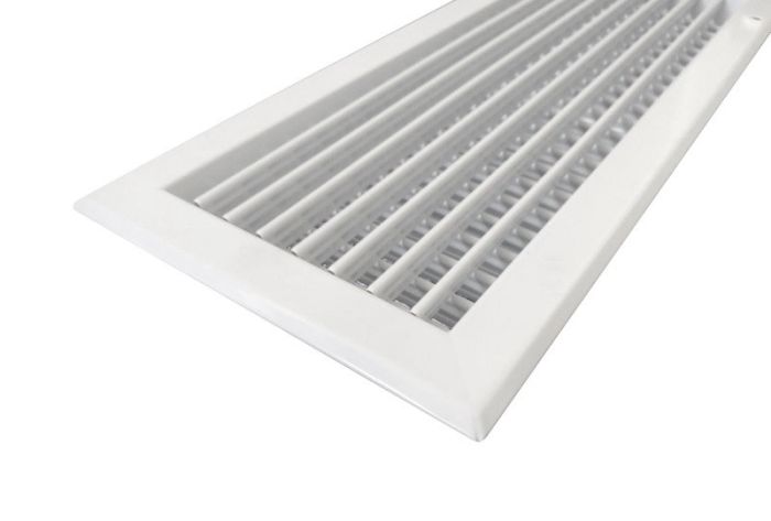 Wandrooster VTA-8110D (INBOUW) staal - 200x100mm – met dubbele instelbare schoepen