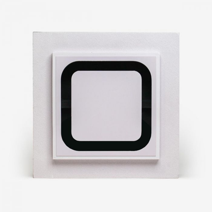 Whisper instucbaar designventiel - VIERKANT - 125mm - toevoer/afvoer - Wit - met plenumbox