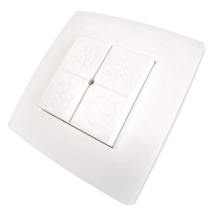 Whisper Green Line 250 - WTW - 250 m3/h - app gestuurd - wand & plafondmontage