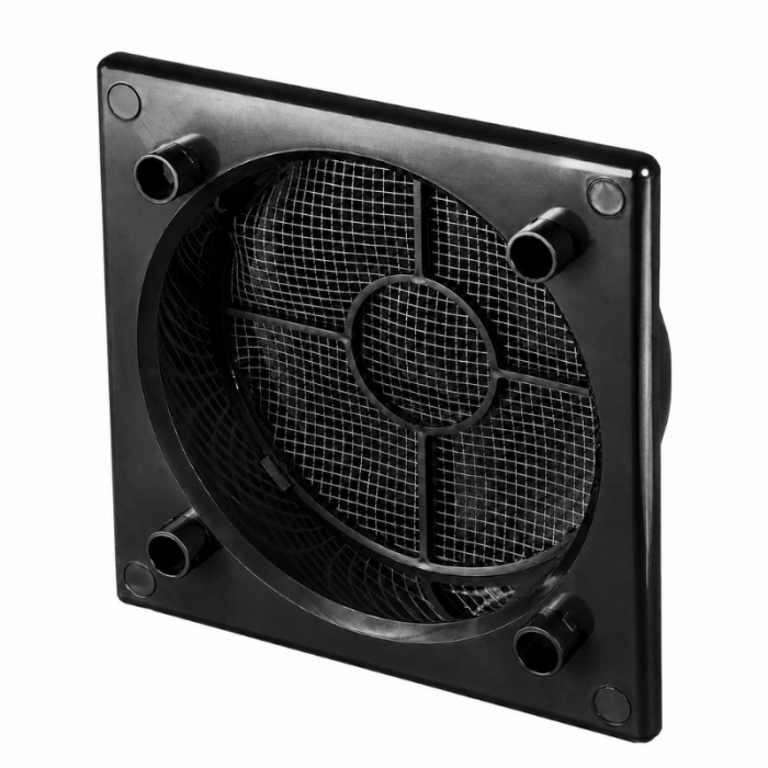 Whisper Design ventilatierooster vierkant (afvoer & toevoer) Ø100mm - RVS vlak Whisper Design ventilatierooster vierkant (afvoer & toevoer) Ø100mm - RVS vlak