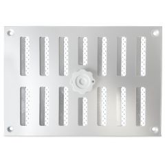 Aluminium afsluitbaar schuifrooster opbouw 215 x 150mm - ALU