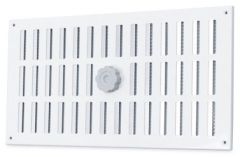 Aluminium afsluitbaar schuifrooster opbouw 500 x 240mm - WIT