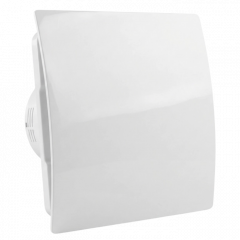 Whisper pro-design badkamerventilator - Ø100mm - met nalooptimer en vochtsensor - gebogen kunststof - wit Whisper pro-design badkamerventilator - Ø100mm - met nalooptimer en vochtsensor - gebogen kunststof - wit