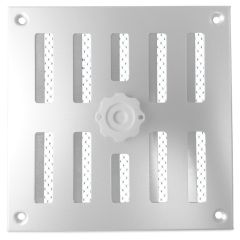 Afsluitbaar schuifrooster opbouw 245 x 245mm - RVS