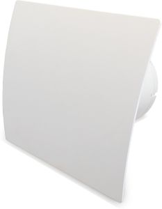 Pro-Design badkamer/toilet ventilator - MET TIMER (KW100T) - Ø100mm - kunststof - wit