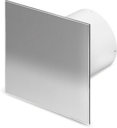  Whisper Pro-Design badkamerventilator - Ø125mm - aan/uit - RVS vlak