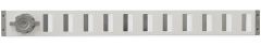 Aluminium afsluitbaar schuifrooster opbouw 650 x 65mm - WIT