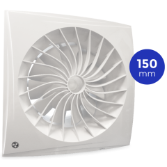 Badkamerventilator Blauberg Sileo - Ø 150mm - 2-standen - STANDAARD (SILEO150) Badkamerventilator Blauberg Sileo - Ø 150mm - 2-standen - STANDAARD (SILEO150)