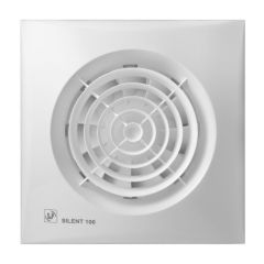 S&P Silent Badkamer & toilet ventilator incl. trekkoord - Ø100mm (100CMZ)