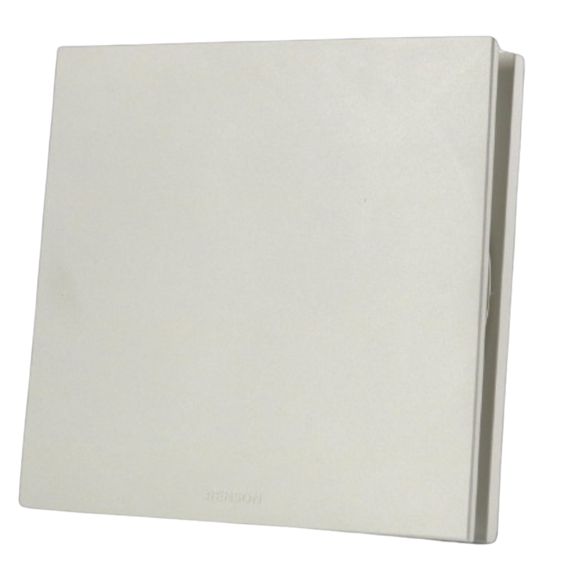 Renson Aeroo Designventiel Vierkant - Kunststof Ø125mm - Ral9010