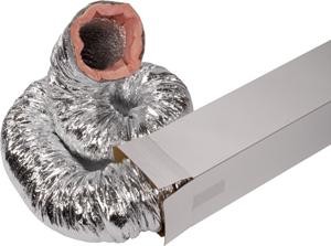 Geïsoleerde Flexibele Ventilatieslang - Ø315mm - Aluminium - Doos A 10 Meter