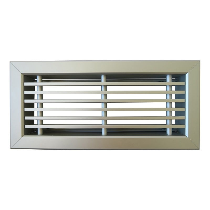 Vloerrooster Deluxe 250 X 100mm (past In Brink Maat 254 X 102mm) Met Volumeregelklep - Aluminium