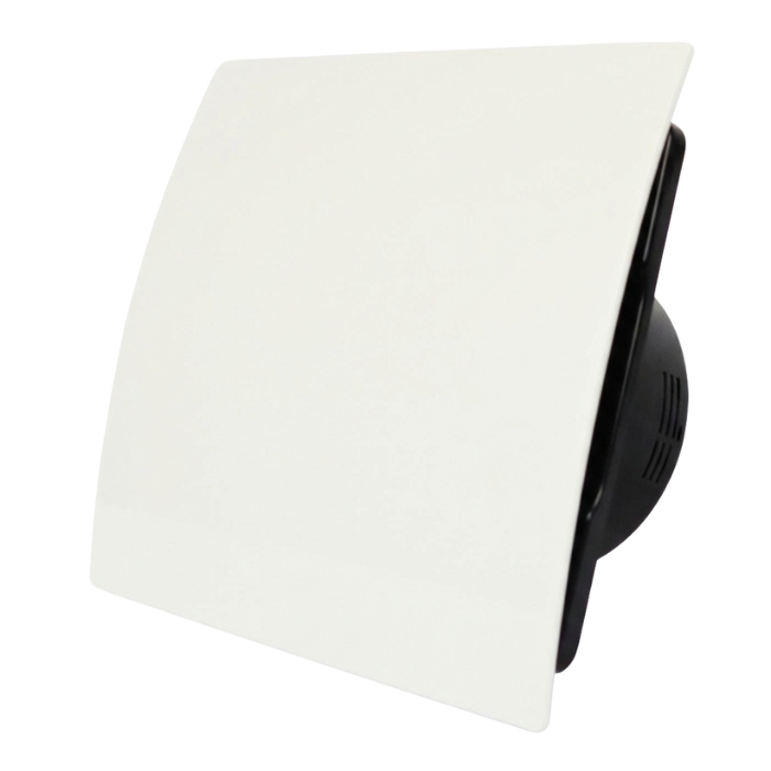 Whisper Pro-design Badkamerventilator - Ø125mm - Met Nalooptimer + Vochtsensor - Gebogen K