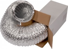 Flexibele Ventilatieslang Ongeïsoleerd - Aluminium - Ø 400mm - Lengte 10 Meter