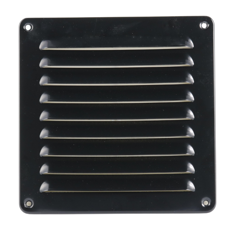 Aluminium Schoepenrooster Opbouw 155 X 155mm - Zwart (1-1616z)
