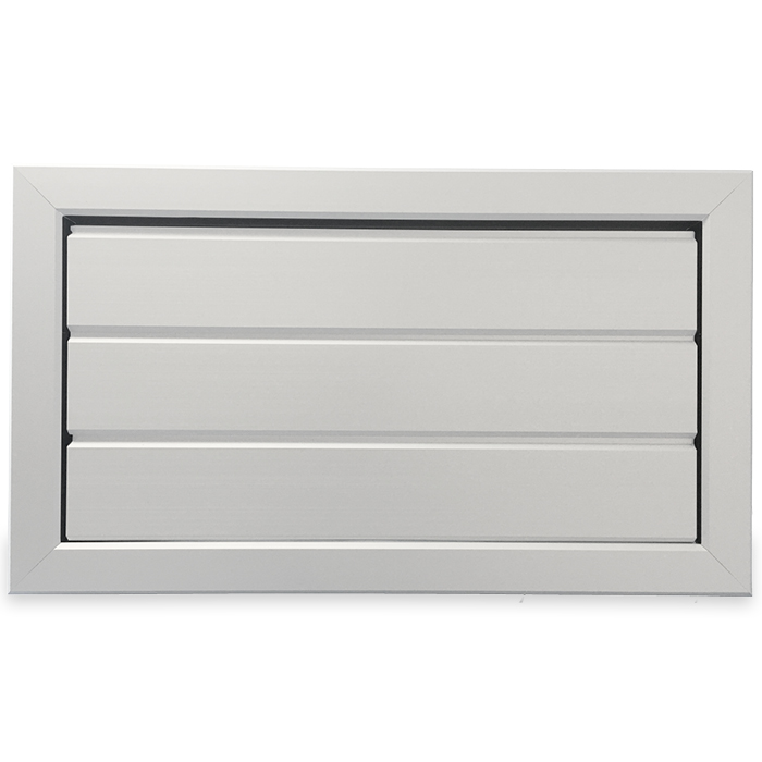 Overdrukrooster Opbouw (bxh) 355 X 205mm - Aluminium Naturel Geanodiseerd