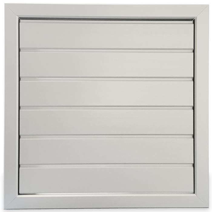 Overdrukrooster Opbouw (bxh) 355 X 355mm - Aluminium Naturel Geanodiseerd