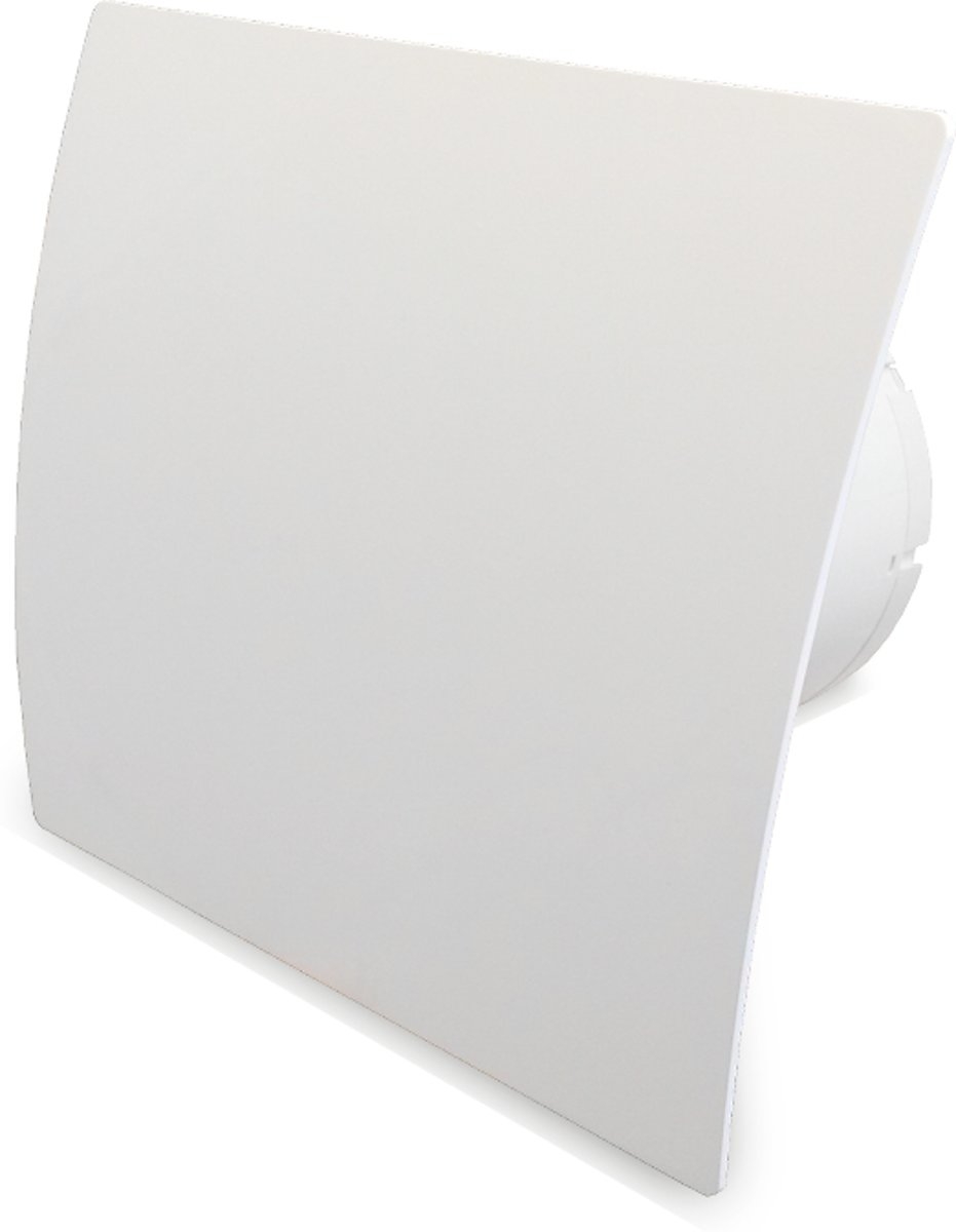 Pro-design Badkamerventilator - Timer + Vochtsensor (kw125h) - Ø 125mm - Kunststof - Wit